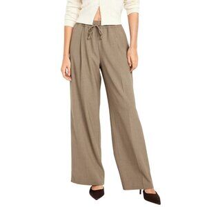 NWT OLD NAVY Billie Wide Leg Trousers TAN BROWN size XL Tall High Rise Pants
